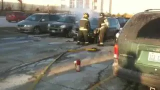 BMW x3 on fire