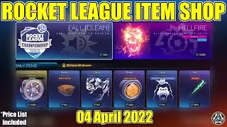ROCKET LEAGUE ITEM SHOP | APRIL-04-2022 | FALL (CLEAN) ANTHEM + SKY BLUE HELLFIRE