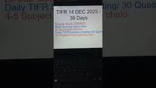 last 38 days what to do ?? TIFR 2026 Preparation Strategy #tifr #iitjam #csirnet