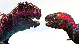 GIGA vs. CORRUPTED FIRE DINOS | ARK Dino Battle 🦎