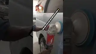 viral video # trading music # Toyota hiace site paint work buffing polish # Mustafa paint 🔥👌