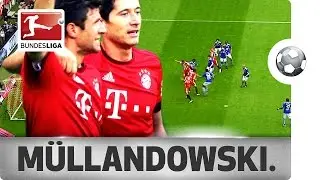 All 11 Goals from Lewandowski and M&uuml;ller Against Schalke!