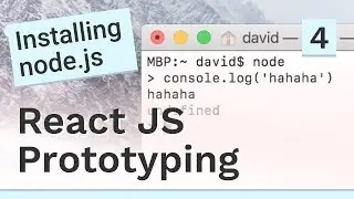 Installing node.js - #4 React JS prototyping