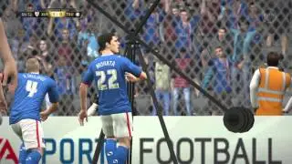 FIFA 16 навес рабоной и удар с лёту