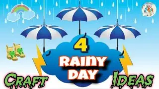 Rainy season activity for kids/rainy season craft ideas/rainy day drawing