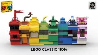 RAINBOW HOUSES Lego classic 11014 ideas How to build