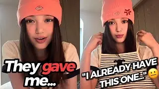 Danielle shows gifts she received from this *luxury* brand