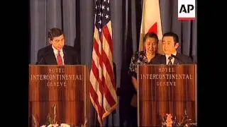 SWITZERLAND: GENEVA: US/JAPAN TRADE TALKS
