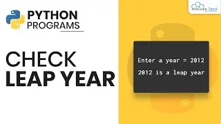 Python Program to Check Leap Year (Hindi) | Python Tutorial