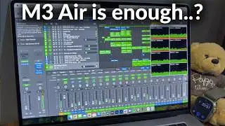 СТАНДАРТНЫЙ MacBook Air M3/16 ГБ в музыкальном производстве (Logic и Ableton). Впечатляет!