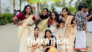 Thakathom🌸🕺🕺#onam #celebration #friends #college #cousins 