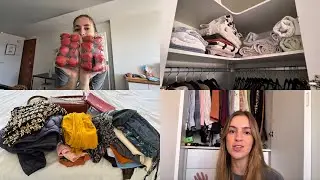 VLOG de uma minimalista: arrumando o armário e comprando frutas
