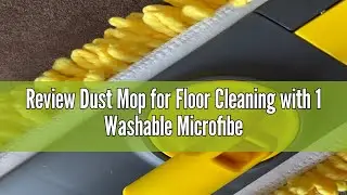 Review Dust Mop for Floor Cleaning with 1 Washable Microfiber Pads - JEHONN Dry Wet Flat Mop with Sc