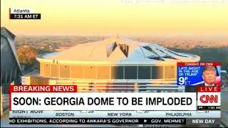 Full Implosion Brings Down Atlanta's Georgia Dome. #Georgia #Atlanta #Breaking