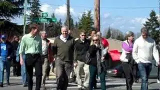 Mayor McGinn Admiral District crosswalk