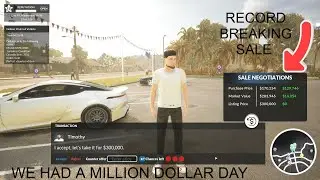 Симулятор автодилера | 1 000 000 долларов в день! Рекордная продажа на 300 000 долларов после рас...