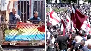 Far-Right Protesters In Georgia Attacked LGBT Activists At Their Office Forcing Them To Cancel Pride