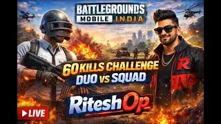 60 Kill Challenge Duo vs Sqaud ! RiteshOp #bgmi #pubg #bgis #shortsfeed