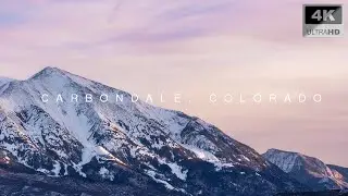 Carbondale 4K Drone Footage Carbondale Colorado Aerial View Roaring Fork Valley Near Aspen & Basalt