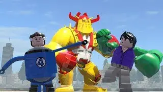 Hulk (Transformation) Vs Kurse Vs Mister Fantastic - Lego Marvel Super Heroes Game