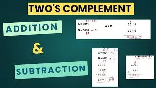 Two's Complement : Addition & Subtraction | Binary Number System | Computer Arithmetics 