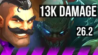 BRAUM & Varus vs PYKE & Ezreal (SUP) | 13K damage | KR Master | 26.2