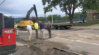 Water Main break, Hanover Township, Pa
