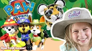 PAW PATROL JUNGLE RESCUE Nickelodon Zoey Saves Tiger Growing Little Ones with Paw Patrol Toys