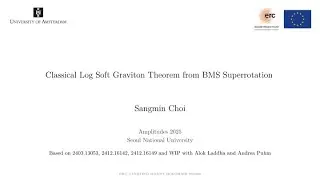 Sangmin Choi_Classical Log Soft Graviton Theorem from BMS Superrotation
