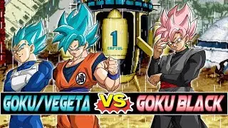 M.U.G.E.N. | Super Saiyan Blue Goku/Vegeta vs Super Saiyan Rose Black Goku