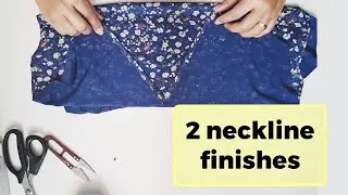 How to sew a V-Neck & Round Neckline |Sewing Techniques for Beginners
