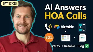 DAY 12/30: HOA AI Voice Agent (Retell + Airtable + RAG) &mdash; Automate 80% of Calls | Beginner Tutorial