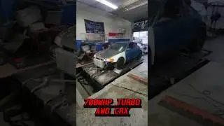 700-сильный турбо-полноприводный Demon CRX! Готов покорить всех! #honda #jdm #шорты