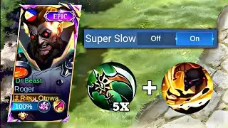GLOBAL ROGER BROKEN BUILD FULL TRUE DAMAGE HACK 2024 | PERFECT BUILD(100%BROKEN) | MLBB