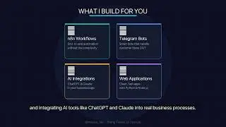 AI Automation & Web Development | n8n, Telegram Bots, ChatGPT Integration