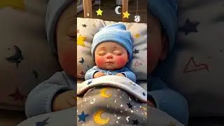 Cute baby yawns and goes to sleep with Calming Lullabies 🎶 Full Version on my channel