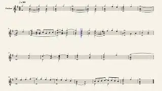 Fantasia (4) &ndash; Melchiore de Barberiis, XVI century (guitar sheet music)