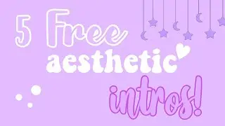 5 FREE aesthetic purple intro templates ☂️Simple☂️ (read description)