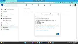 how to merge two facebook pages | how to merge fb page 2024