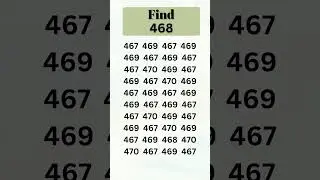 Find 468 #shorts #viral #trending #riddle #brainlearning #mathpuzzles #mathstricks #puzzles #puzzle