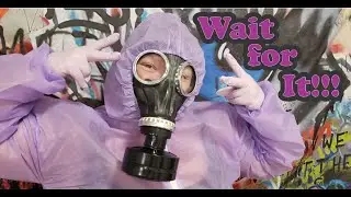 Vicogard Disposable Protective Coverall Hazmat Suit Gas Mask Latex Rubber Glove Show & Tell 💜🖤😍☣️