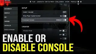 Battlefield 6: How to Enable/Disable Console (EASY)