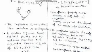 Set and Relations (Important Properties, Types, Equivalence and Partial Order of Relation) Part 7