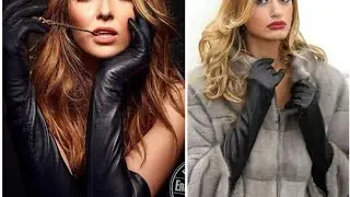 Glamorous and Andrew leather latex long gloves designs ideas