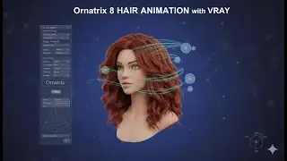 Russian. Быстрый старт в Ornatrix 8 for 3D Studio Max. Vray. Секреты анимации. Фишки. Базовый урок.