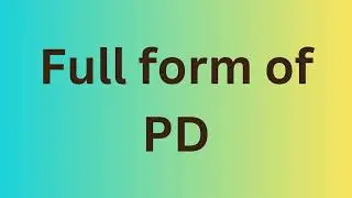 Full form of PD