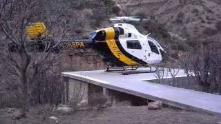 MD900 helicopter in the grand canyon