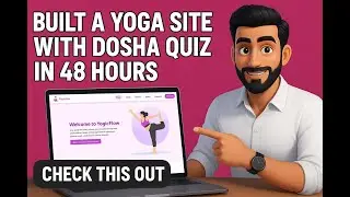 I Built a Yoga Booking Site with a Dosha Quiz in 48 Hours! 🧘&zwj;♂️💻 #code #cursor #yoga #youtubeshorts