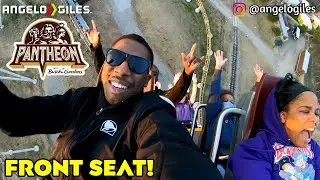Pantheon Busch Gardens VA // 4K Front Seat Reverse POV!