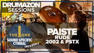 Paiste Rude, PSTX & 2002 Sound Specific Cymbal Demo, Pack 32 Serial No's 0249 to 0256